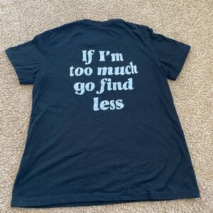 Black tee size medium